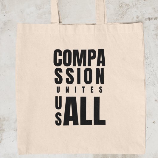 Tote Bag La compassion nous unit tous Activisme pour la jus