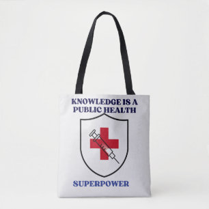Tote Bag La connaissance est une superpuissance de santé pu
