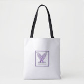 Tote Bag La conscience fourre-tout bilatéral d'Alzheimer (Devant)