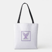 Tote Bag La conscience fourre-tout bilatéral d'Alzheimer (Dos)