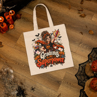 Tote Bag La correction est mon superpouvoir Cadeau de profe