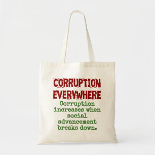 Tote Bag La corruption augmente quand le progrès social - C