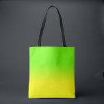 Tote Bag La couleur jaune verte et au néon au néon d'ombre<br><div class="desc">Le jaune au néon de soleil lumineux se fane dans une tache floue d'ombre avec le vert au néon pour un éclair d'éclat et de lumière</div>