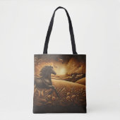 Tote Bag La course d'or de Black Stallion (Devant)
