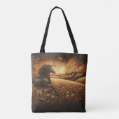 Tote Bag La course d'or de Black Stallion (Dos)