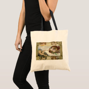 Tote Bag La Création de l'Homme par Michel-Ange (Création d