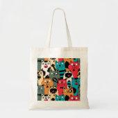 Tote Bag La Crowd of cats (Devant)