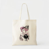Tote Bag La Dame Art déco d'Aries (Devant)