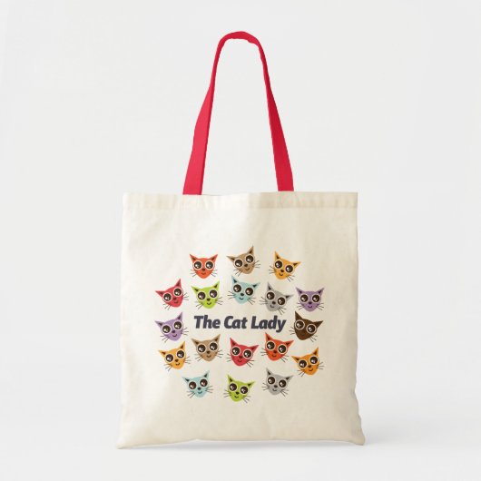 Tote Bag La Dame aux chats (Devant)
