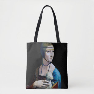 Tote Bag La Dame avec une mine, Léonard de Vinci