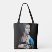 Tote Bag La Dame avec une mine, Léonard de Vinci (Dos)