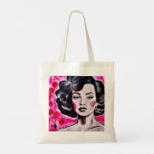 Tote Bag La Dame de Glam rétro des années 60 (Dos)