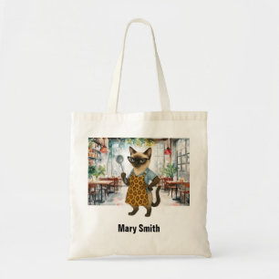 Tote Bag La dame de la cantine est à la cafétéria