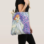 Tote Bag La Dame des Camelias, Alphonse Mucha (De près)