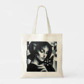 Tote Bag La dame du chat Graffiti (Dos)