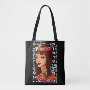 Tote Bag La déesse égyptienne Cléopâtre Egypte Hiérogl