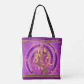Tote Bag La déesse hindouiste Lakshmi aux lignes dorées (Dos)