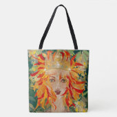Tote Bag La déesse irlandaise Eire Fiery Redhead Ginger Fir (Devant)