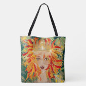 Tote Bag La déesse irlandaise Eire Fiery Redhead Ginger Fir (Dos)