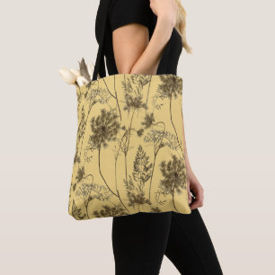 Tote Bag La dentelle de la reine Anne sur un Fourre-tout