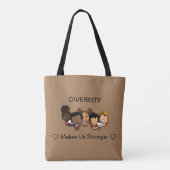 Tote Bag La diversité nous rend plus forts (Dos)