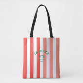 Tote Bag La Dolce Vita Côte Amalfi Cabana Stripe (Devant)