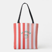 Tote Bag La Dolce Vita Côte Amalfi Cabana Stripe (Dos)