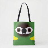 Tote Bag La face d'un ara à collier jaune (Devant)