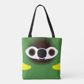 Tote Bag La face d'un ara à collier jaune (Dos)