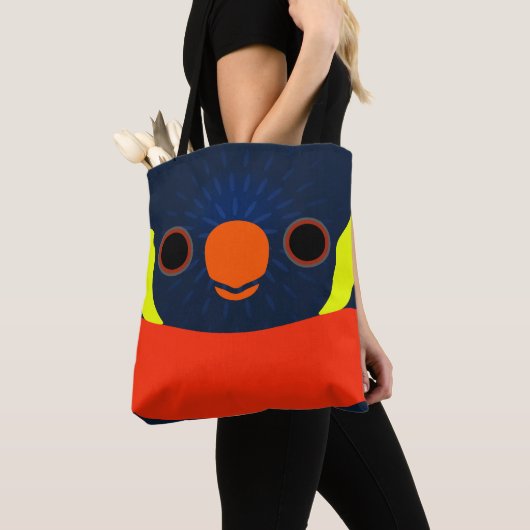 Tote Bag La face d'un loriquet crépuscule (De près)