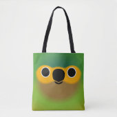 Tote Bag La face d'une perruche à gorge brune (Devant)