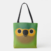 Tote Bag La face d'une perruche à gorge brune (Dos)