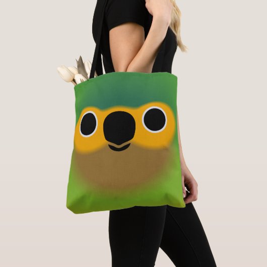 Tote Bag La face d'une perruche à gorge brune (De près)