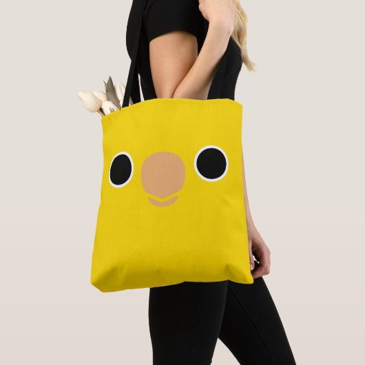 Tote Bag La face d'une perruche dorée (De près)