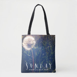 Tote Bag La famille de dimanche mangent l'amusement