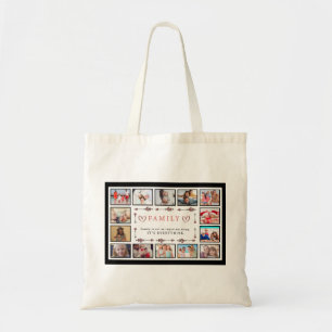 Tote Bag La famille est tout Collage personnalisé Modèle Ac