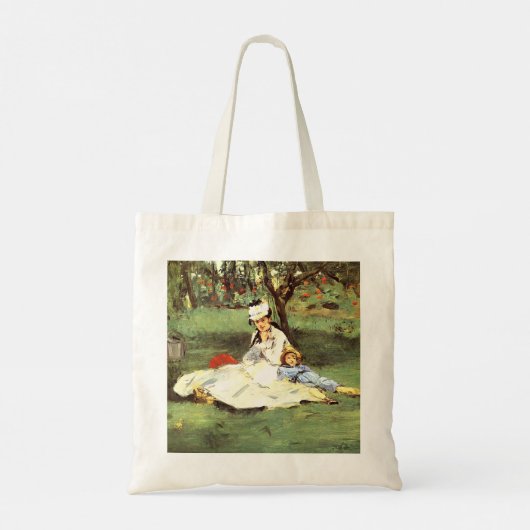 Tote Bag La famille Monet dans son jardin Edouard Manet (Dos)
