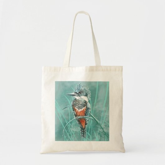 Tote Bag La faune martin-pêcheur Oiseau Nature Art (Devant)