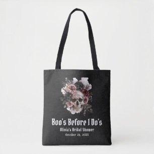 Tote Bag La Fête des mariées d'Halloween Skull Boo's Before