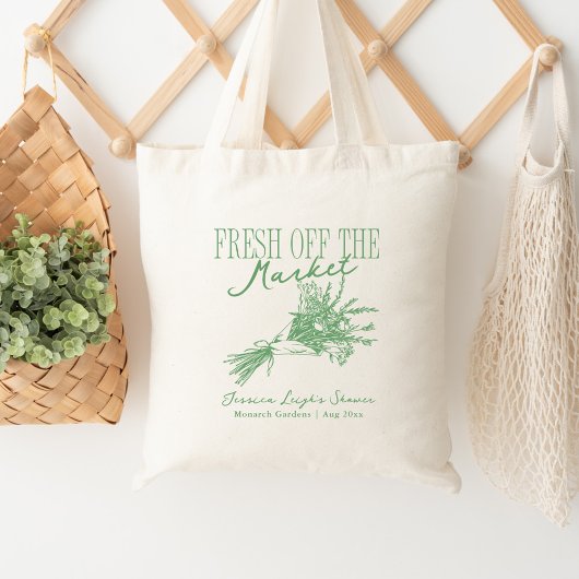 Tote Bag La Fête des mariées verte du marché