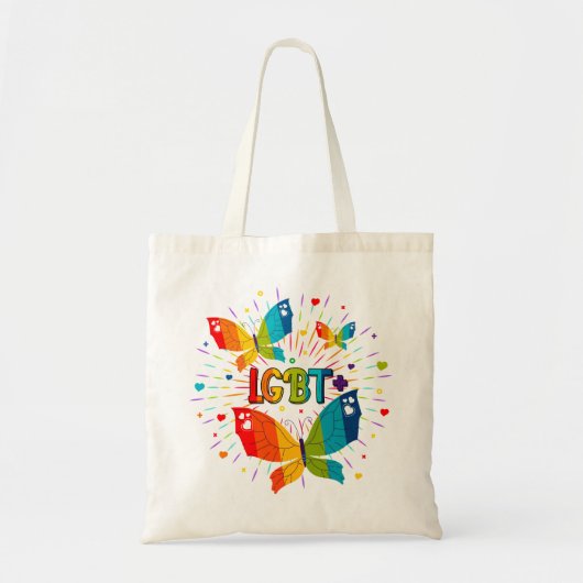 Tote Bag La fierté papillon L'amour est l'amour Sensibilisa (Devant)