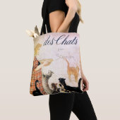 Tote Bag La Fille aux chats, Alexandre Steinlen (De près)