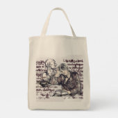 Tote Bag La fille lisant un livre (Dos)