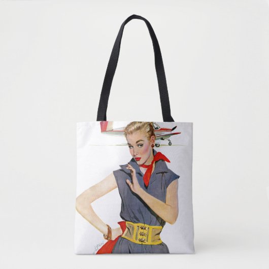 Tote Bag La fille qui a volé des avions (Devant)