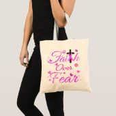 Tote Bag La foi au-dessus de la peur (Devant (produit))
