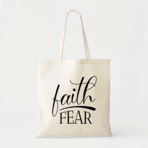 Tote Bag La foi sur la peur Évangile Graphiques Célèbre chr
