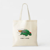 Tote Bag La folle balade en jetpack de la tortue (Dos)