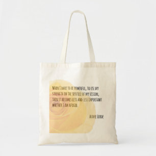 Tote Bag La force d'une femme - citation fourre-tout
