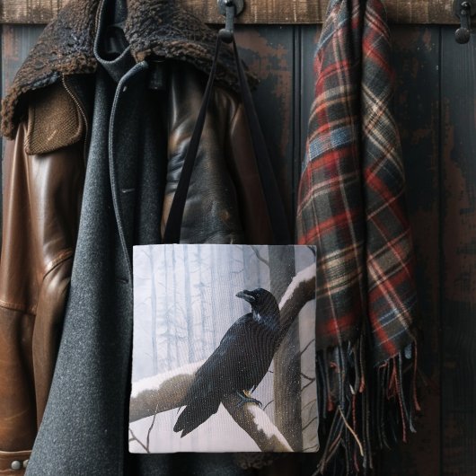 Tote Bag La forêt de Raven d'hiver