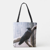 Tote Bag La forêt de Raven d'hiver (Dos)